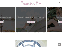 Tablet Screenshot of pretentiouspink.com